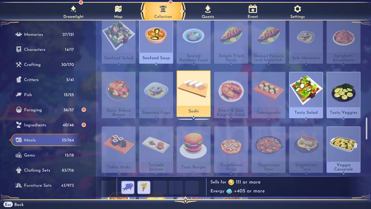 Disney Dreamlight Valley: How to make Sushi | VG247