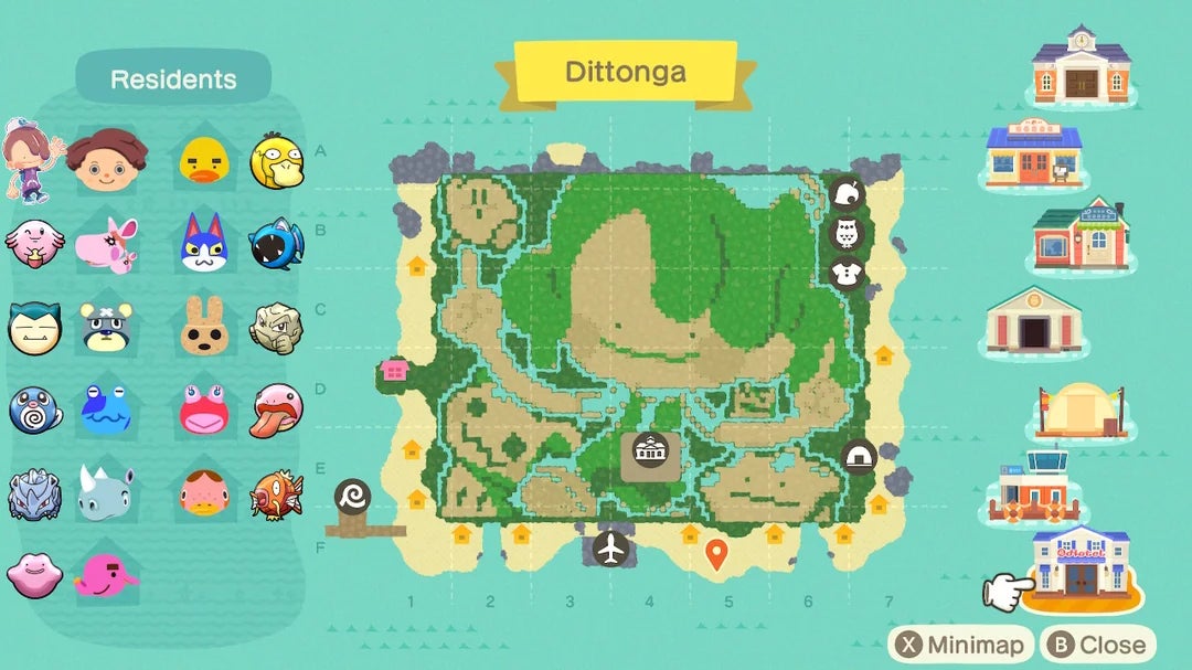 Dittonga map