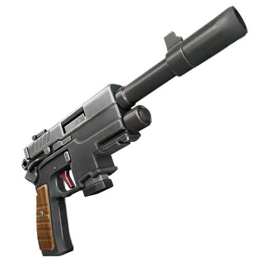 Menu view of Doctor Doom’s Monarch Pistol weapon in Fortnite.