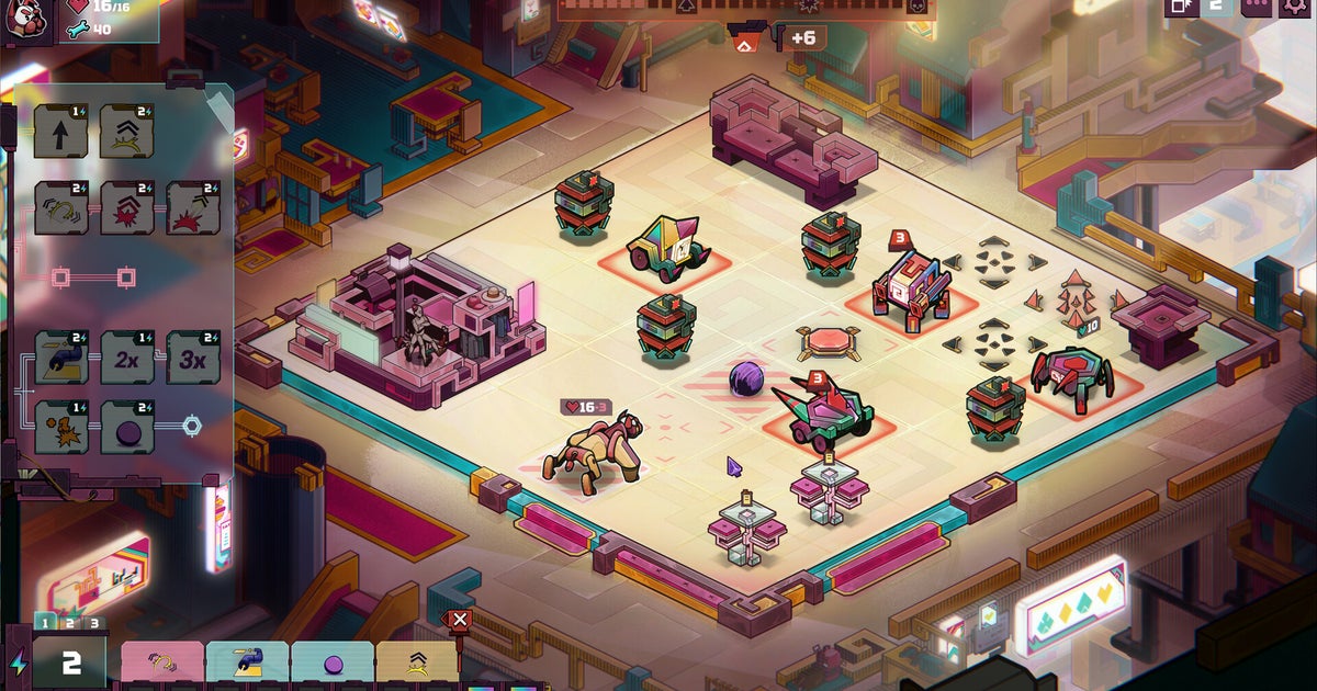 Dog in the Machine reinvents the domino tactics of Into The Breach as a mecha dog show, with players teaching their hounds tricks Dog in the Machine reinvents the domino tactics of Into The Breach as a mecha dog show, with players teaching their hounds tricks