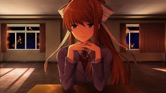 Monika in Doki Doki Literature Club