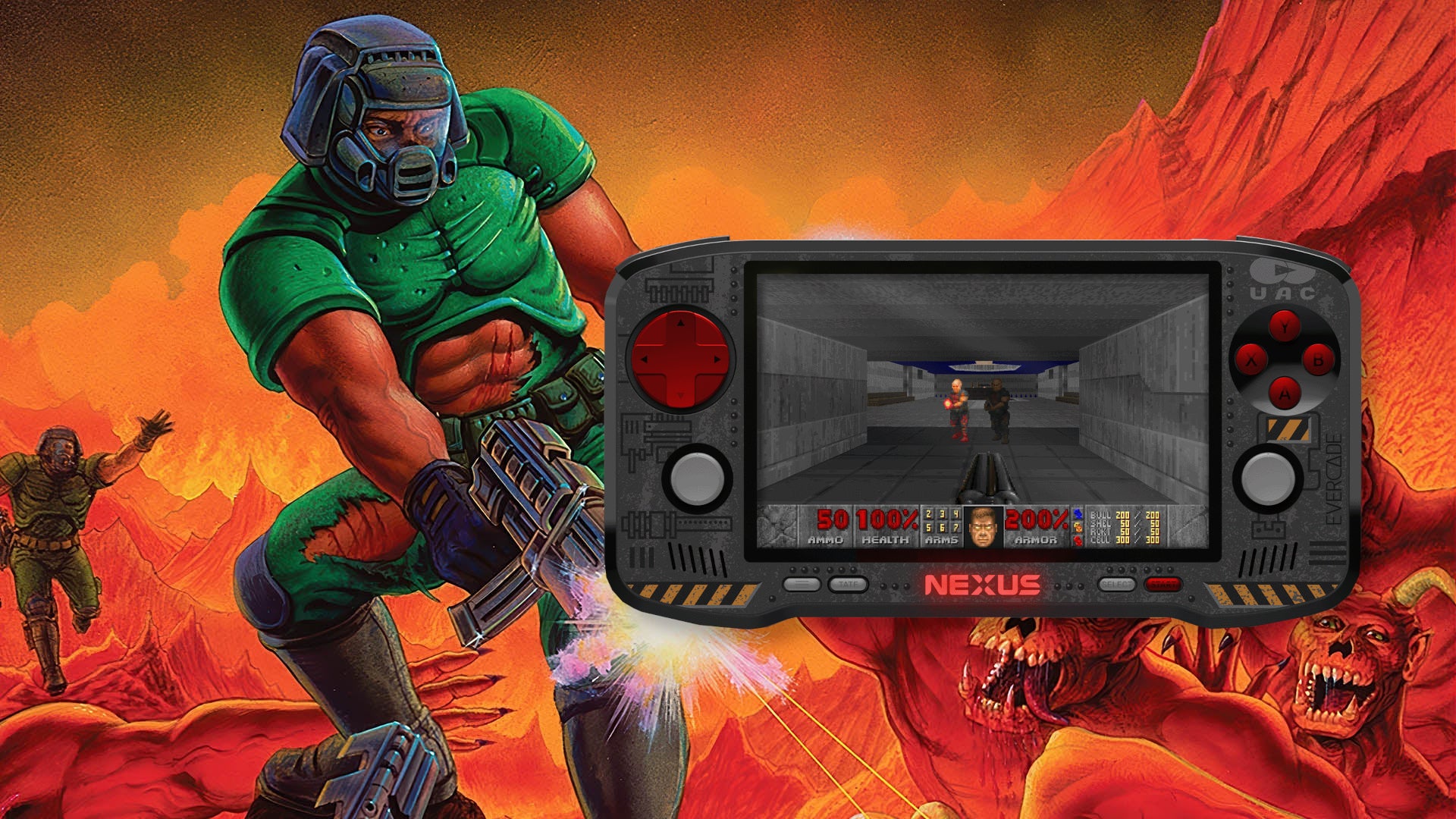 Evercade x Xbox: Neuer Nexus-Handheld und Spiele-Cartridge zu Doom angekündigt