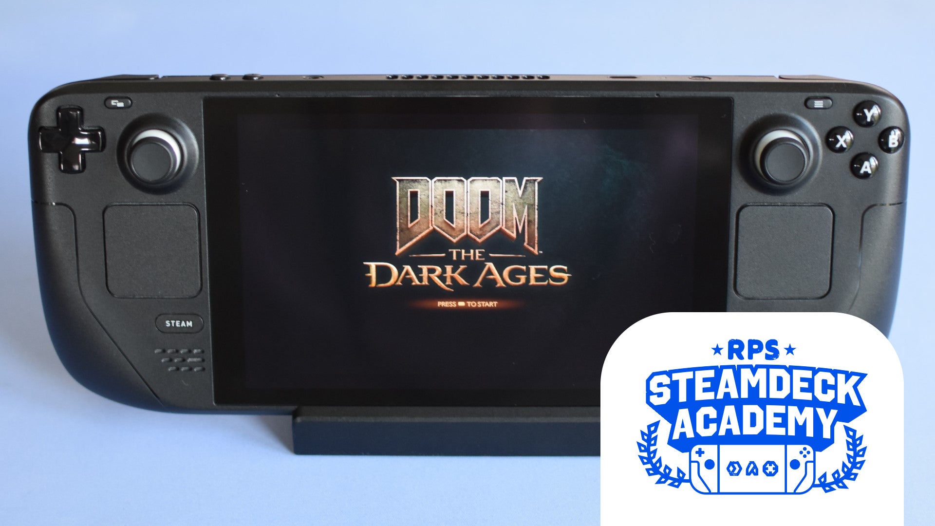 Doom: The Dark Ages running on a Steam Deck. - 1