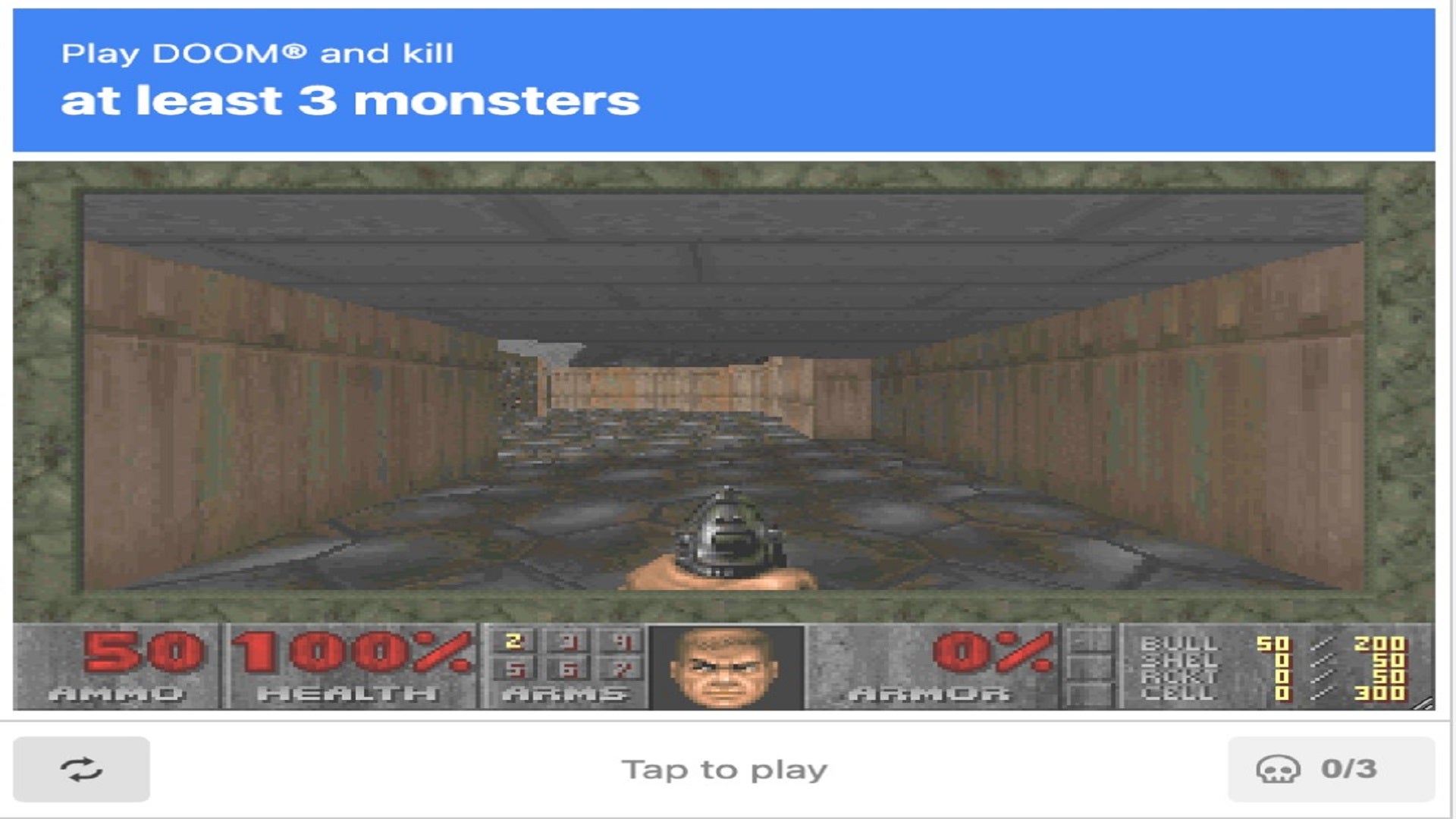 A CAPTCHA using Doom. - 1