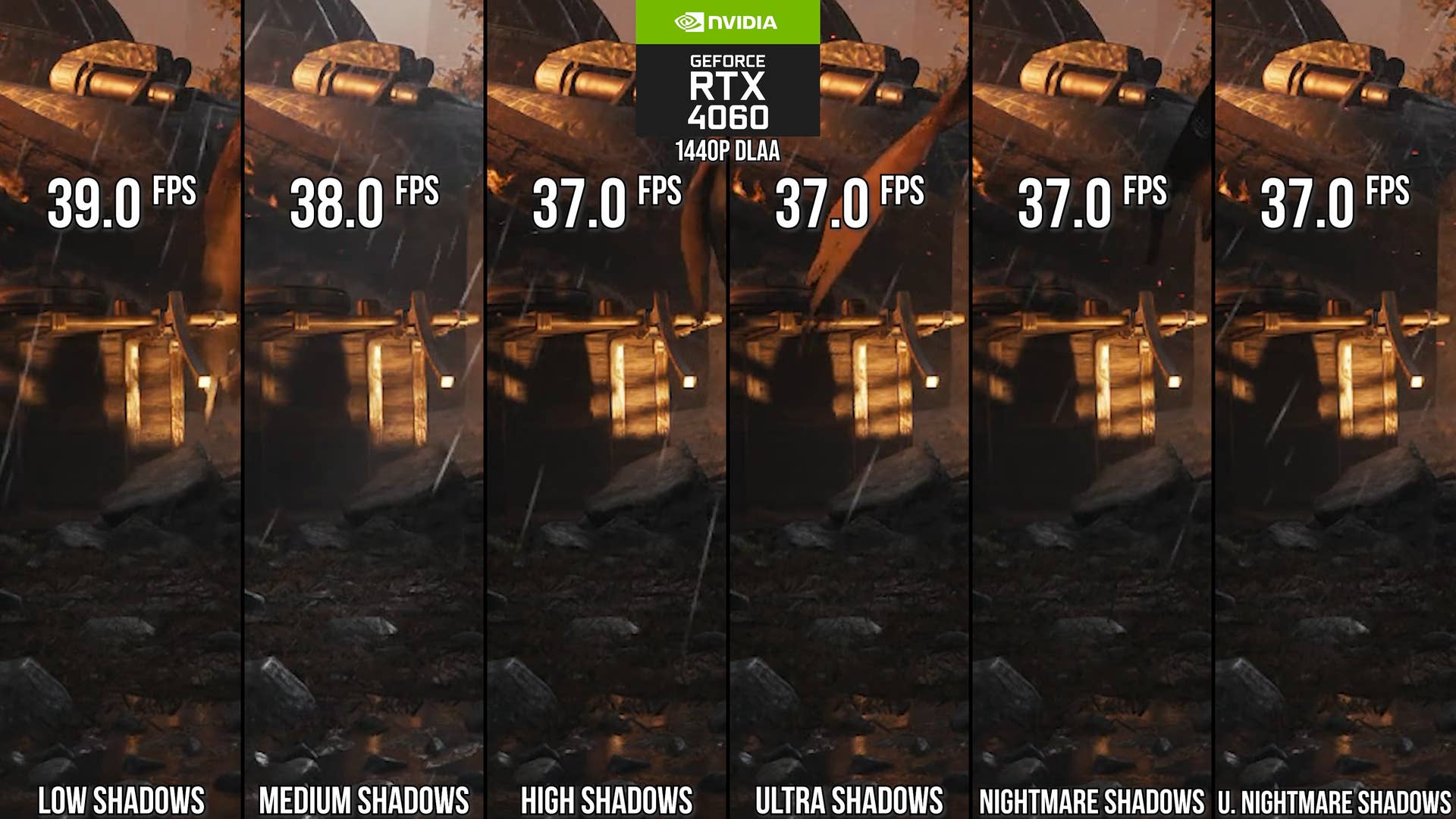 Doom: The Dark Ages - shadow quality setting comparison