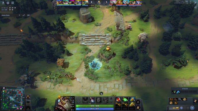 A screenshot of a ward that confused the author so much they had to load up the replay to figure out where it was.