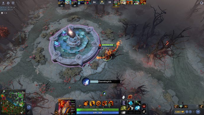 Channeling in Dota 2 after the New Frontiers update