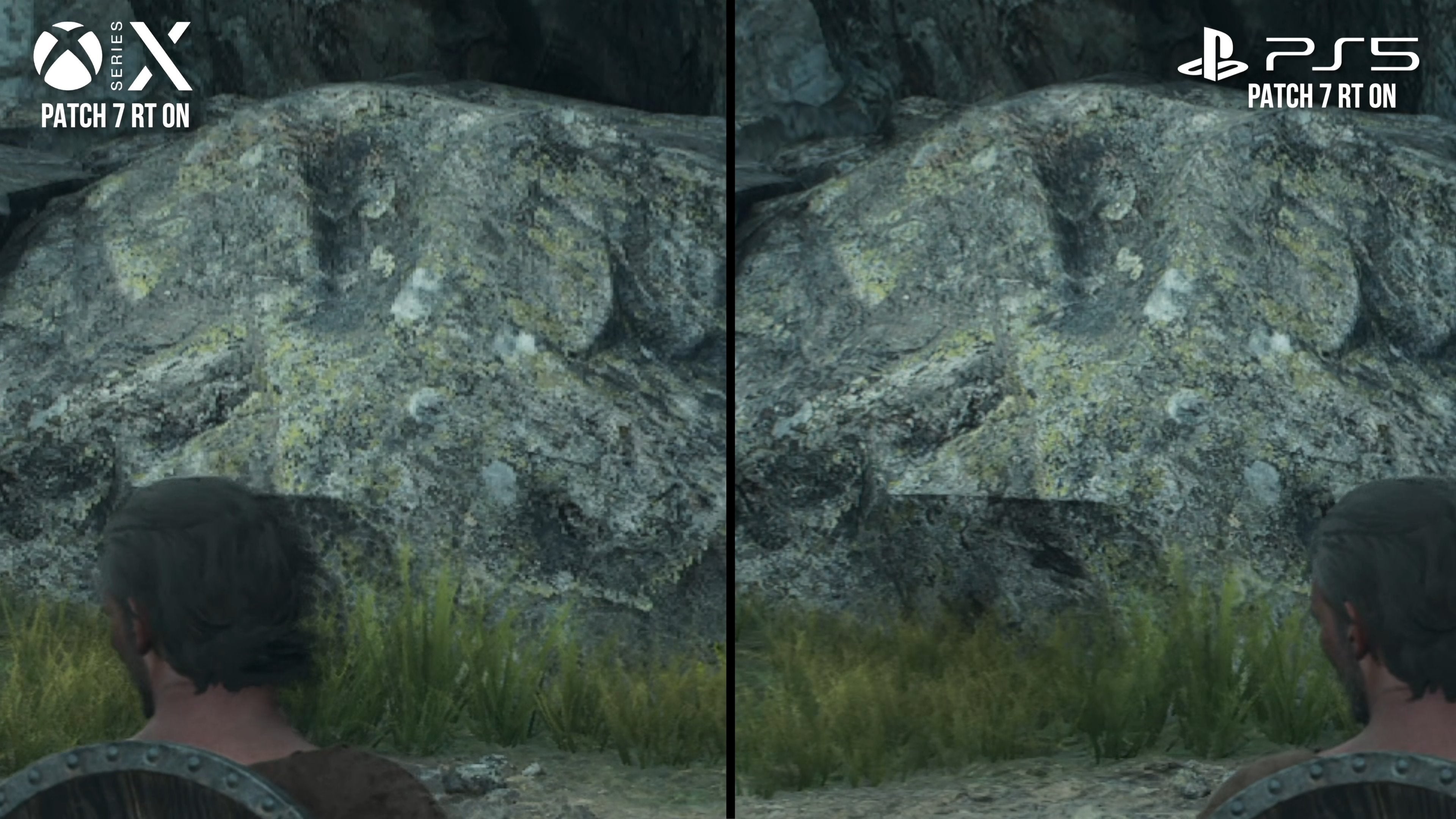 dragon&rsquo;s dogma 2 screenshot showing patch 2 vs patch 7 image quality