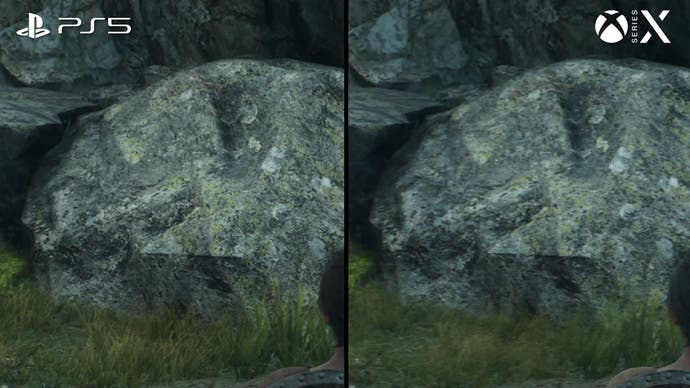 dragon's dogma 2 screenshot showing broken checkerboarding on series x vs ps5