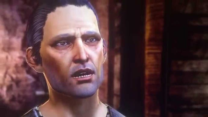 Gamlen, pria licik dengan sedikit janggut, di Dragon Age 2.