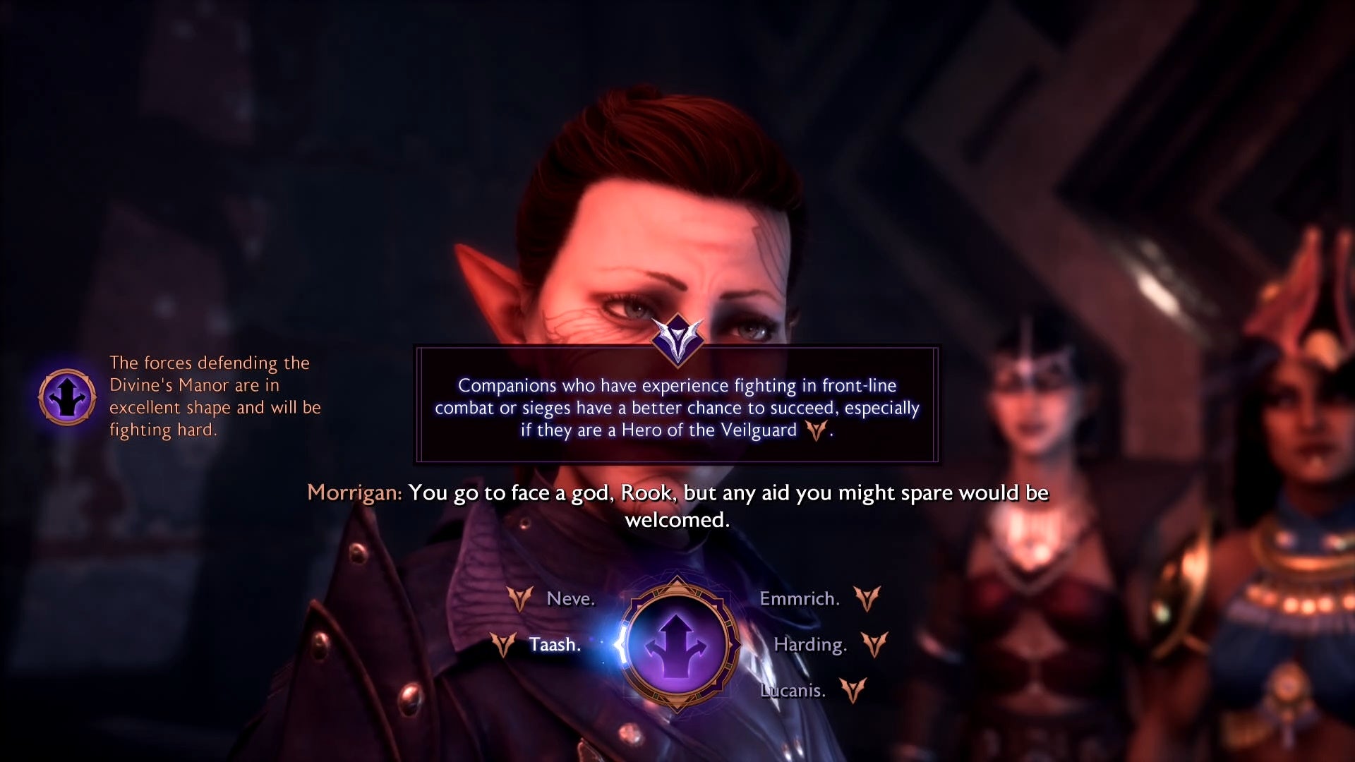 Picking The Dread Wolf Rises quest decisions in Dragon Age The Veilguard.