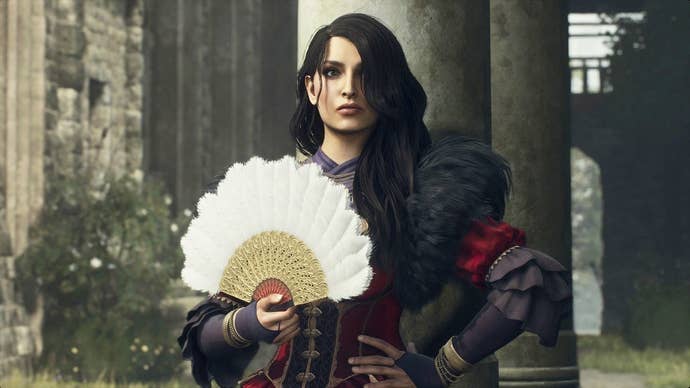 Wilhelmina in Dragon’s Dogma 2. Proprietress of the Rose Chateau, in Vermund’s capital. Her patrons include many influential members of the nobility. An enigmatic woman, she combines her enchanting charm with intelligence and open-mindedness.