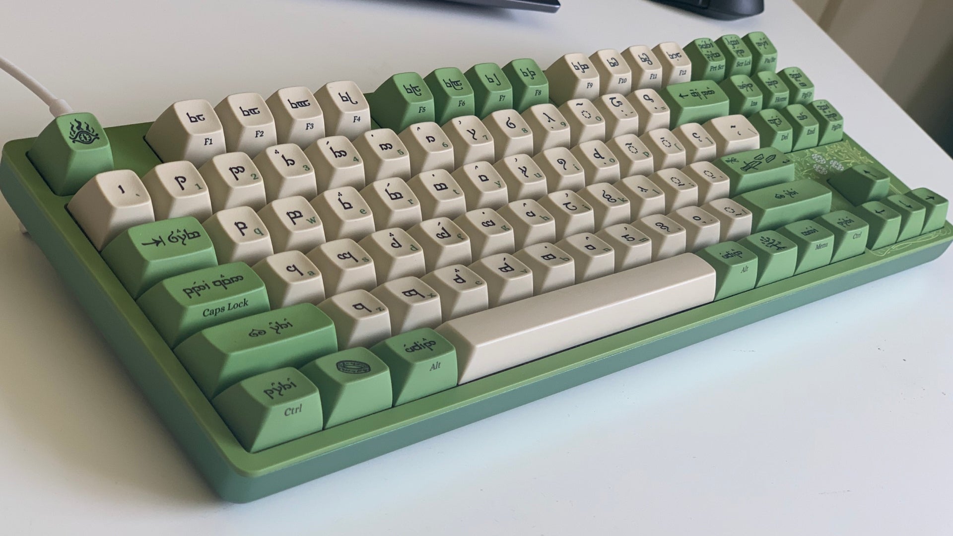 Drop's Lord of the Rings Elvish keyboard is an absolute delight 