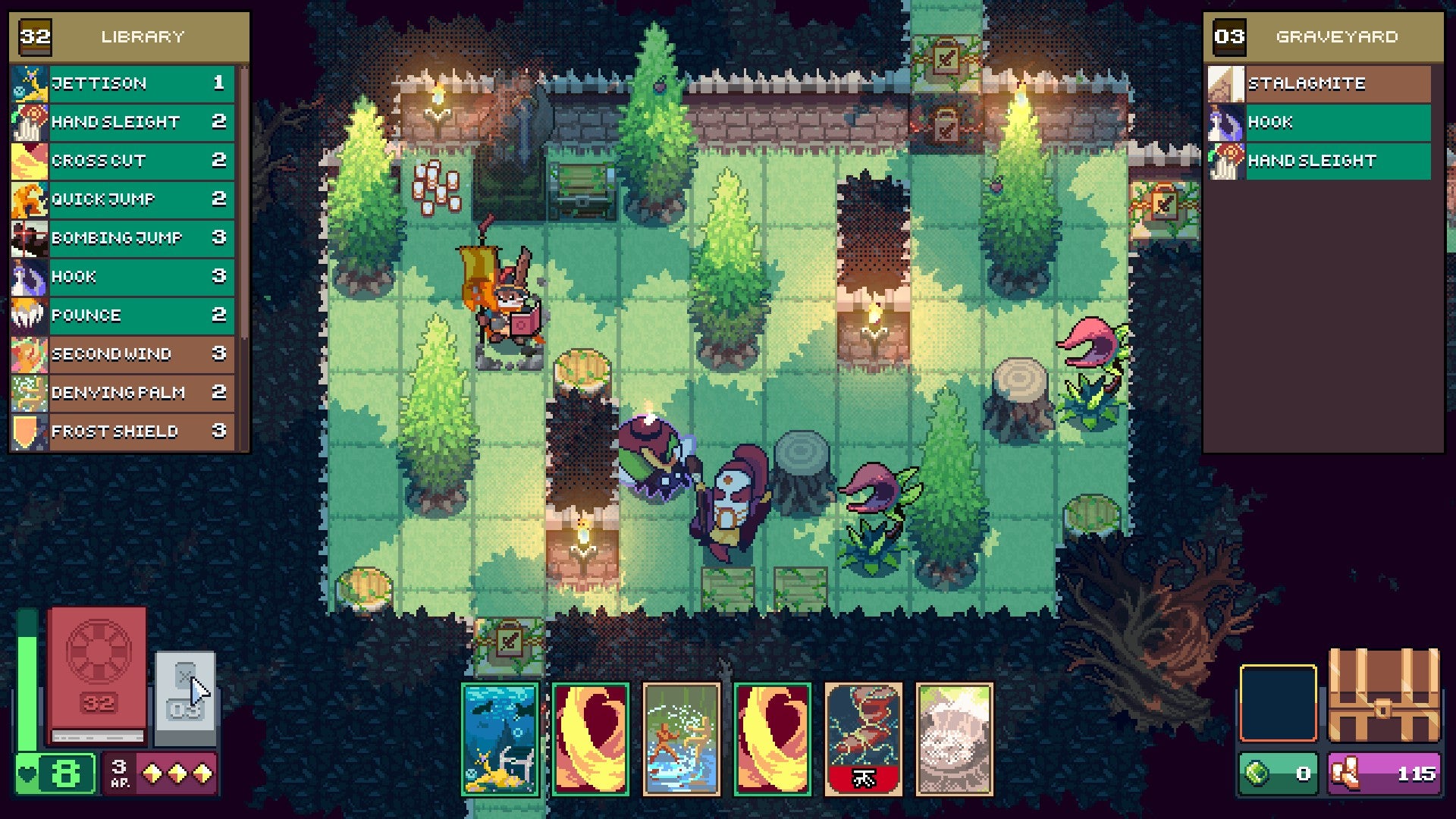 Obliterating slimes as a fluffy rabbit wizard in Dungeon Drafters is ...