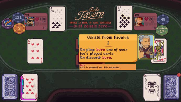 A ‘Gerald’ card in Dungeons & Degenerate Gamblers.