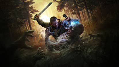Dying Light The Beast header image showing a man using a blade to attack a zombie