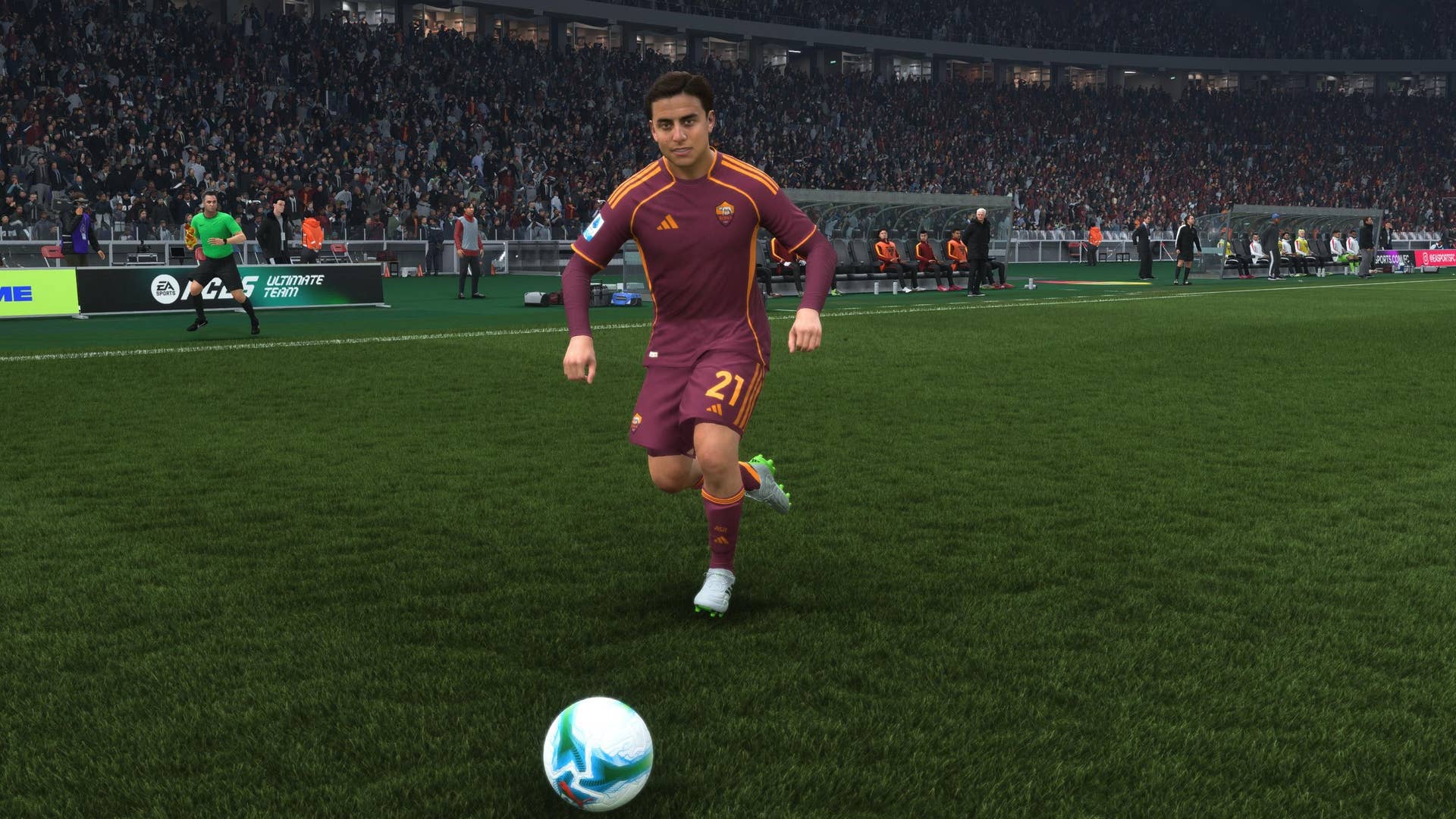 Paulo Dybala taking a shot with his Game Changer+ PlayStyle in EA Sports FC 26.