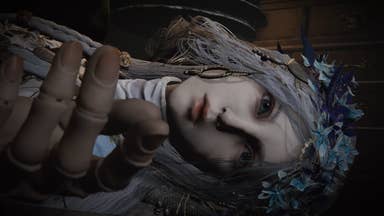 Elden Ring Nightreign trailer showing close up of young mysterious woman on her side