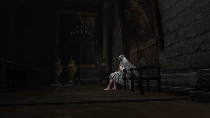 Revenant can be seen on a chair in a trailer in the Elden Ring Nightreign trailer