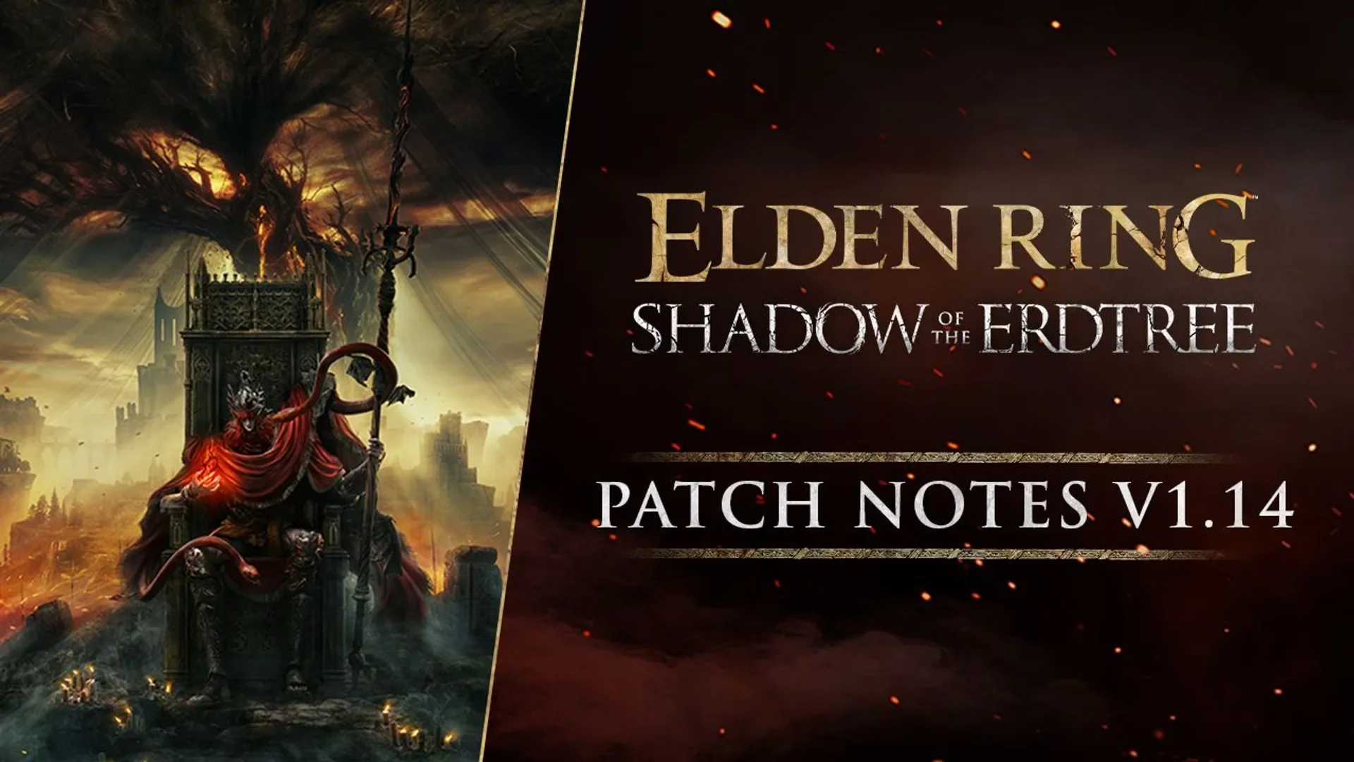 El parche 1.14 de Elden Ring: Shadow of the Erdtree reduce la dificultad del combate final del DLC