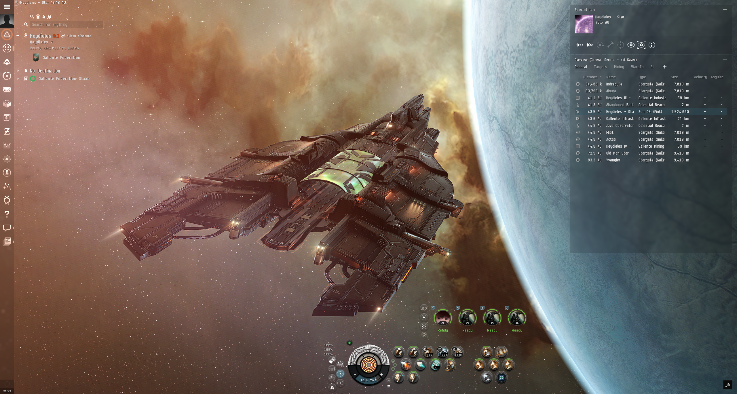 A Tech 2 Command Carrier in EVE Online expansion Cradle of War.
