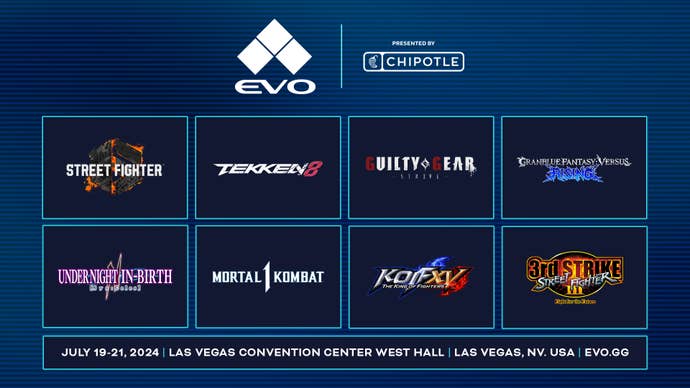 Evo 2024 line-up graphic