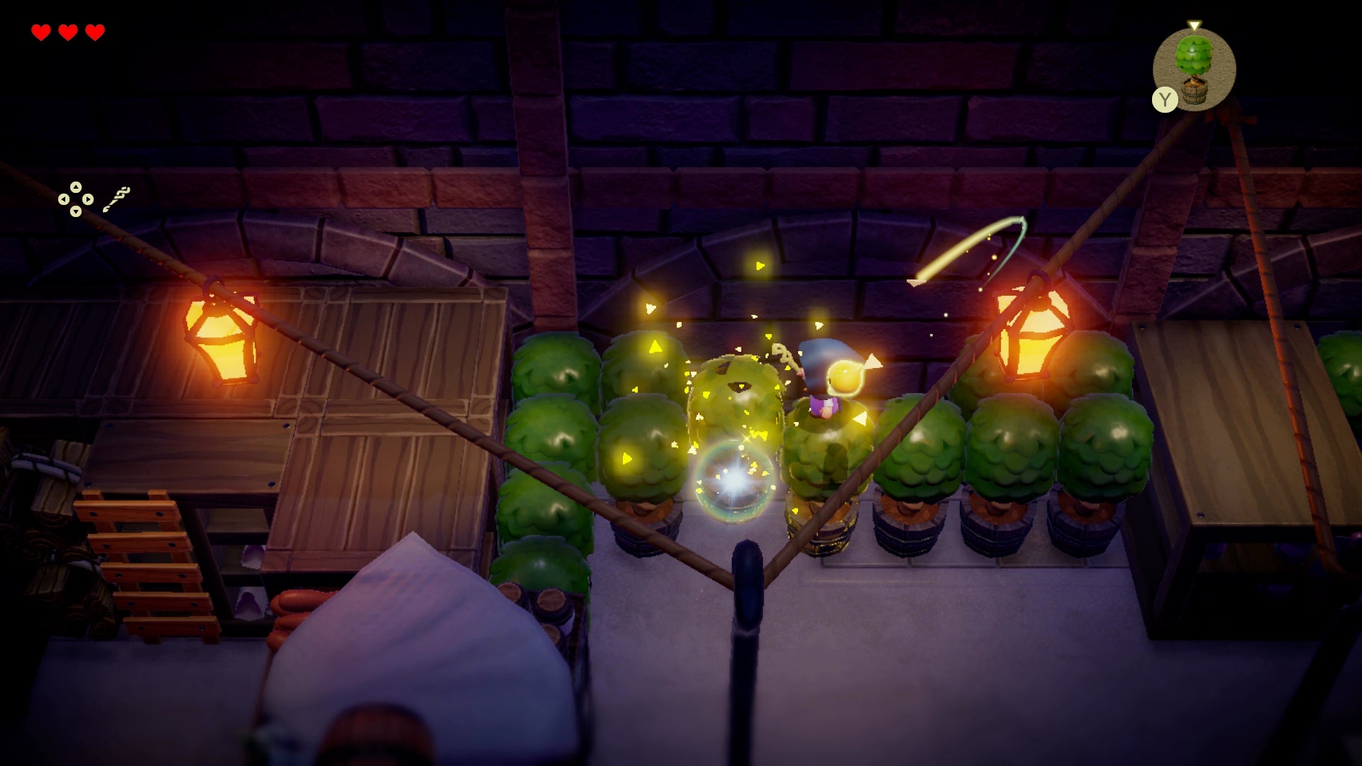 Zelda walking across the top of some trees in Zelda: Echoes of Wisdom. - 7