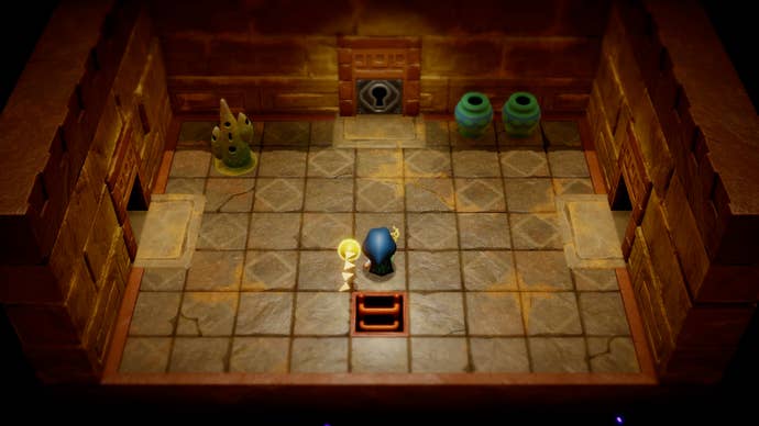 Princess Zelda inside the Gerudo Sanctum in Zelda: Echoes of Wisdom.