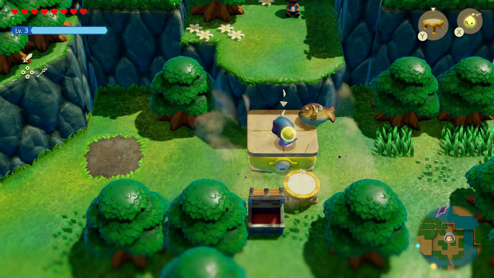 Princess Zelda using a Platboom to reach a high ledge in Zelda: Echoes of Wisdom. - 8