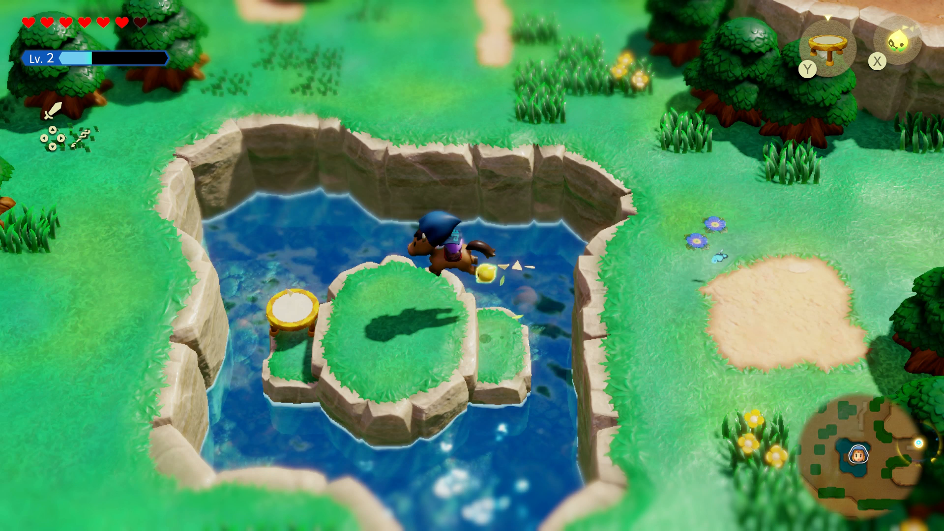 Princess Zelda riding the runaway horse back to Hyrule Ranch in Zelda: Echoes of Wisdom. - 1