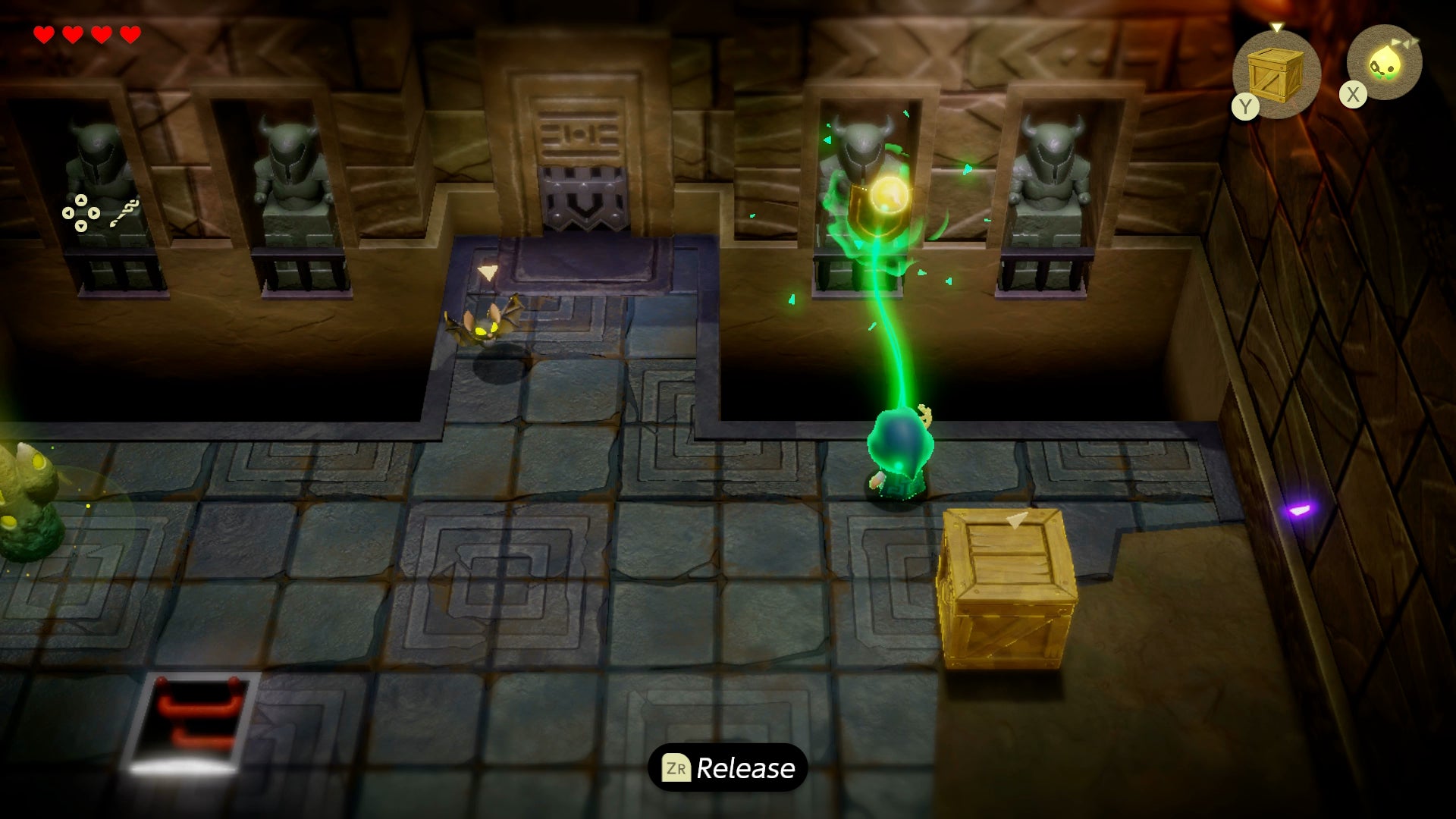 Princess Zelda using Tri to pull the shield off a metal knight in Zelda: Echoes of Wisdom. - 16