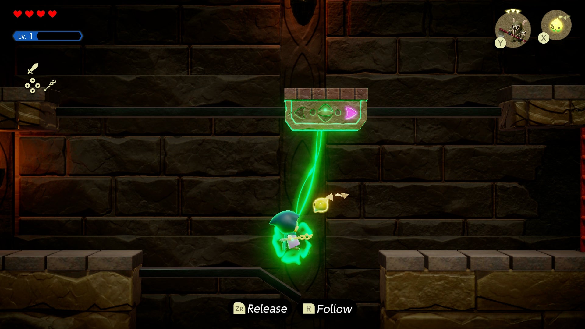 Princess Zelda riding a moving platform inside Suthorn Ruins in Zelda: Echoes of Wisdom. - 25