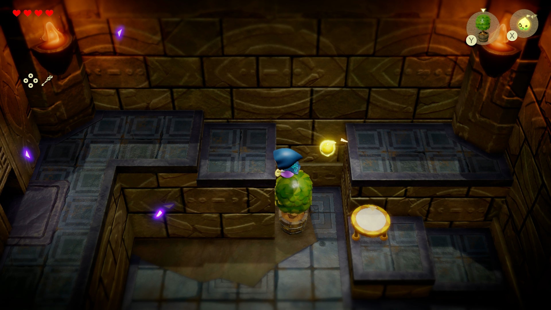 Princess Zelda running across the top of a shrub inside Suthorn Ruins in Zelda: Echoes of Wisdom. - 12