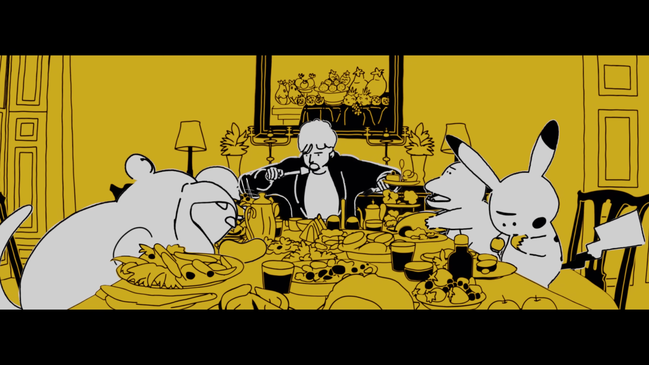 Screenshot from Pokémon x Ed Sheeran Celestial music video