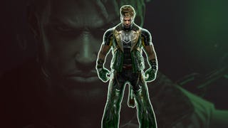 A cutout of Eddy Gordo, overlaid on top of an angrier, bigger, Eddy Gordo from Tekken 8.