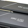 intel arc a770 and a750 hardware, showing the two graphics cards