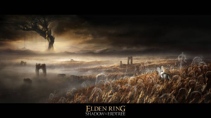 Promotional artwork for Elden Ring DLC, Shadow of the Erdtree