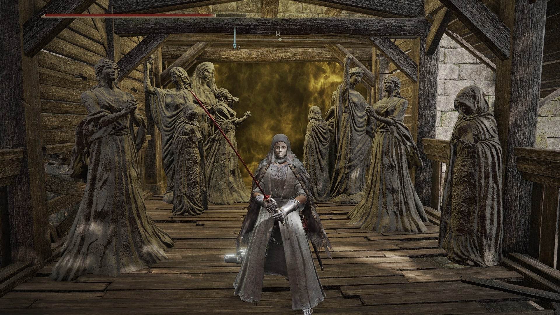 The player stands outside of Elemer of the Briar's boss room in The Shaded Castle in Elden Ring - 4
