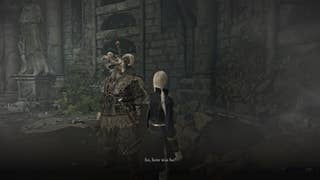 The Duchess speaks to the Raider in Roundtable Hold in Elden Ring: Nightreign