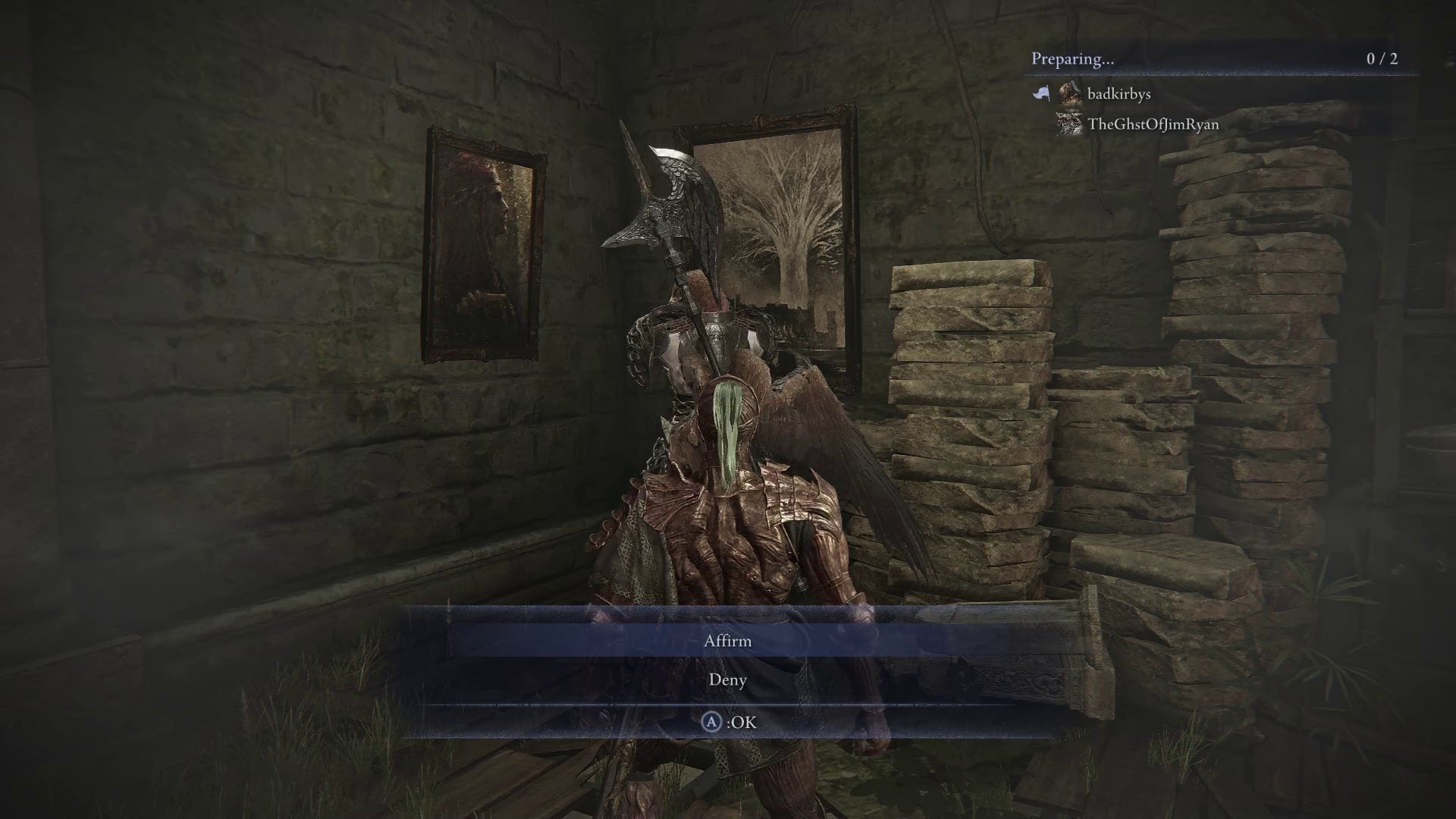 Executor speaks to the Guardian in the Roundtable Hold in Elden Ring: Nightreign - 3