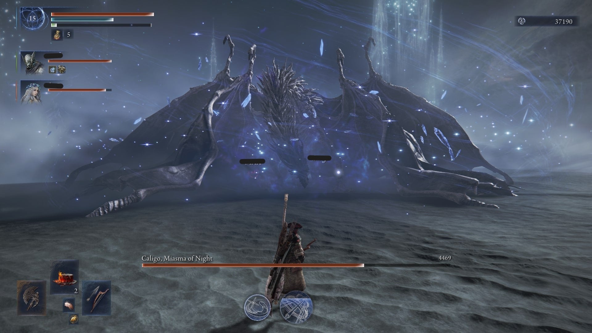 The player looks at Everdark Fissure in the Fog as they transition into their third phase in Elden Ring Nightreign - 4