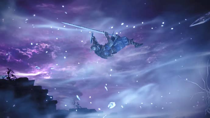 Wylder can be seen being tossed up into the air by a Frost attack in an Elden Ring Nightreign trailer