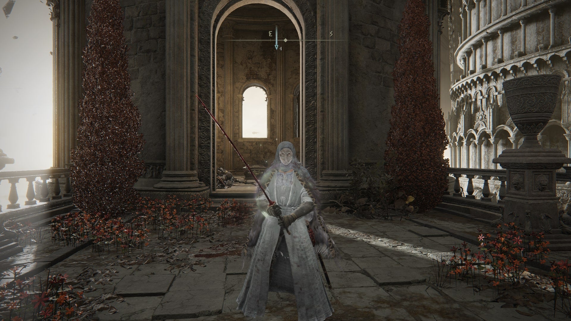 The player stands in front of where the Old Lord&rsquo;s Talisman can be found in Elden Ring&rsquo;s Crumbling Farum Azula