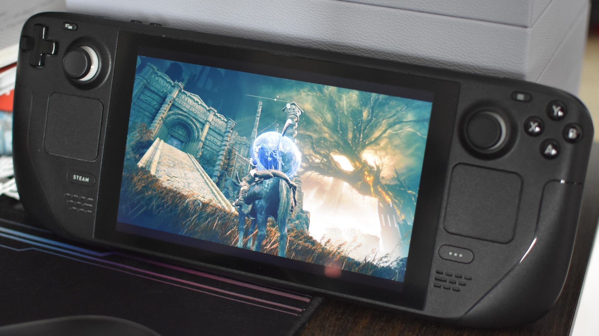 Approaching the stairs to the Belurat Tower Settlement in Elden Ring: Shadow of the Erdtree.