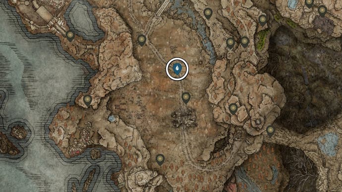 The location of Deflecting Hard Tear has been surrounded in Elden Ring Shadow of the Erdtree.