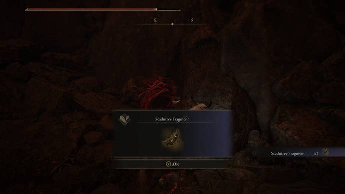 Obtaining the Jagged Peak Scadutree Fragment in Elden Ring Shadow of the Erdtree.