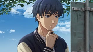 Emio - The Smiling Man screenshot showing a teenage boy thinking