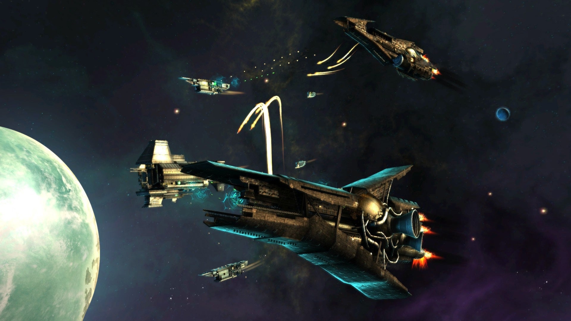 A giant spaceship in Endless Space