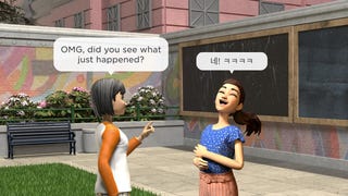 An example of Roblox's new text translation feature