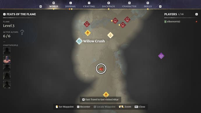 Map view of a clay location in Enshrouded.